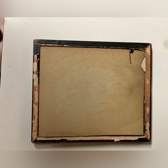 1830s Vintage Embellished Framed Silk Embroidered Man & Woman Portrait - Picture 8 of 10